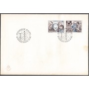 Suecia Sweden SPD FDC 865/66 1974 50 aniv. de la radio en Suecia Sobre primer día