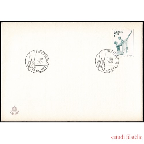 Suecia Sweden SPD FDC 904 1975 Ballet Romeo y Julieta Sobre primer día