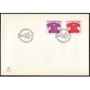 Suecia Sweden SPD FDC 919/20 1976 Centenario del teléfono, inventado por Alexander Graham Bell Sobre primer día