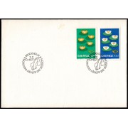 Suecia Sweden SPD FDC 952/53  1977  Nenúfares Sobre primer día