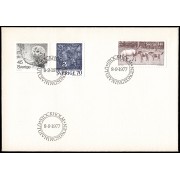 Suecia Sweden SPD FDC 972/74 1977  Fauna Sobre primer día