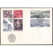 Suecia Sweden SPD FDC 1005/10 1978 Viajes de Carl von Linne Sobre primer día