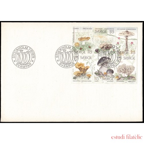 Suecia Sweden SPD FDC 1021/26 1978 Setas Sobre primer día