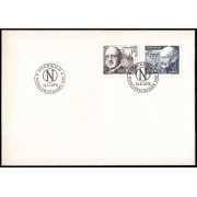 Suecia Sweden SPD FDC 1033/34 1978 Galardonados con el premio Nobel 1918 Sobre primer día