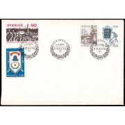 Suecia Sweden SPD FDC 1053/56  1979 Aniversarios Sobre primer día