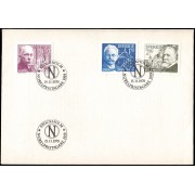 Suecia Sweden SPD FDC 1075/77 1979  Galardonados con el premio Nobel 1919 Sobre primer día