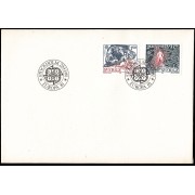 Suecia Sweden SPD FDC 1123/24 1981 Europa Folklore Sobre primer día