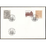 Suecia Sweden SPD FDC 1175/77 1982 Centenario del Museo de Lund, 100 aniv. del nacimiento del escritor Elin Wagner Sobre primer día