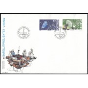 Suecia Sweden SPD FDC 1287/88 1984 Proyecto de satélite Viking Sobre primer día