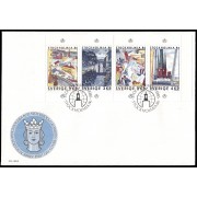 Suecia Sweden SPD FDC 1316/19 1985 Estocolmomanía 86 Exposición filatélica internacional Sobre primer día