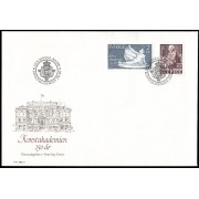 Suecia Sweden SPD FDC 1329/30 1985 250 aniv. de la Real Academia de Bellas Artes Sobre primer día