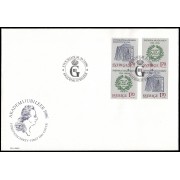 Suecia Sweden SPD FDC 1364a/65a 1986 200 aniv. Academia Bellas Artes suecaSobre primer día 