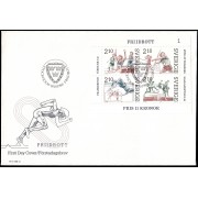 Suecia Sweden  SPD FDC HB14 1986 Atletismo en Suecia Sobre primer día