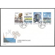 Suecia Sweden SPD FDC 1492/95 1988 Galardonados con el premio Nobel de química Sobre primer día