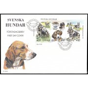 Suecia Sweden  SPD FDC HB17 1989 Día del sello Centenario de los clubs caninos suecos Sobre primer día