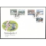 Suecia Sweden SPD FDC 1566a/70 1990 Parques nacionales Sobre primer día