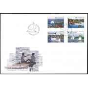 Suecia Sweden SPD FDC 2388/91 2004 El archipiélago de Stockholm Sobre primer día