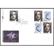 Suecia Sweden SPD FDC 2475/76 2005 Personalidades Centenario del nacimiento de la actriz Greta Garbo emisión conjunta con Estados Unidos Sobre primer día 