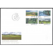 Suecia Sweden SPD FDC 2571/74 2007 Paisajes en verano Sobre primer día