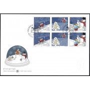 Suecia Sweden SPD FDC 2653/55 2008 Las alegrías de la nieve Sobre primer día