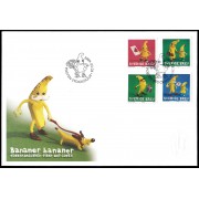 Suecia Sweden SPD FDC 2671/74 2009 Fruta Banana Sobre primer día