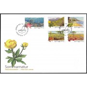 Suecia Sweden SPD FDC 2688/92 2009 Centenario de los parques nacionales de Suecia Sobre primer día