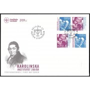 Suecia Sweden SPD FDC 2745/46 2010 200 aniv. del Instituto Karolinska Sobre primer día