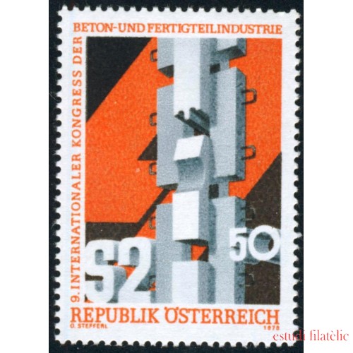 VAR3/S Österreich Austria  Nº 1414   1978  Congreso inter. del hormigón manufacturado Lujo