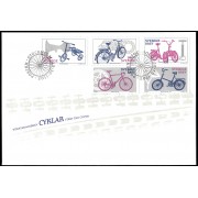 Suecia Sweden SPD FDC 2778/82 2011 Bicicletas Sobre primer día