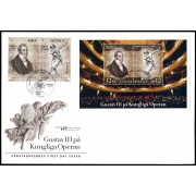 Suecia Sweden SPD FDC 2886/87 y F2886 2012 Ópera Gustavo III en el Baile de máscaras Sobre primer día