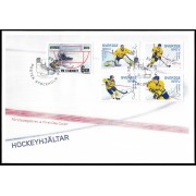 Suecia Sweden SPD FDC 2903/07 2013 Hockey Personalidades del hockey sobre hielo Sobre primer día