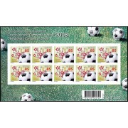 Suiza Switzerland 1990 2008 Fútbol Euro 2008 minihojita Autoadhesivos