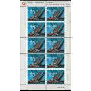 Suiza Switzerland 1756 2003 Alinghi Switzerland, equipo ganador de la Copa América 2003 minihojita MNH