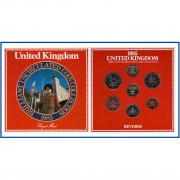 Gran Bretaña United Kingdom 1985 Cartera Oficial Brilliant Uncirculated