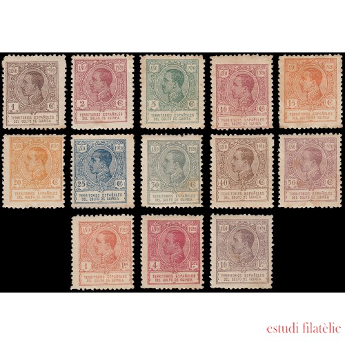 Guinea Española 141/53 1920 Alfonso XIII MH