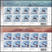 Suiza Switzerland 2254/55 2014 Defensa Centenario de la Fuerzas aereas Suizas minihojita MNH