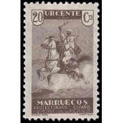 Marruecos Morocco  NE 11  1933-1935 Paisajes, caballo MH