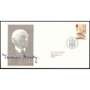 Gran Bretaña 1468 1990 SPD FDC Aniversario del nacimiento de Thomas Hardy Dorchester Sobre primer día