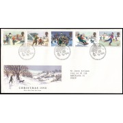 Gran Bretaña 1494/98 1990 SPD FDC Navidad Bethlehem Sobre primer día