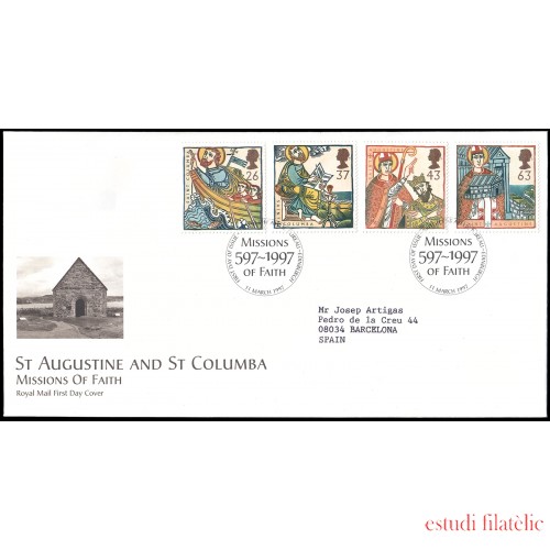 Gran Bretaña 1942/45 1997 SPD FDC Aniversarios religiosos Philatelic Bureau Sobre primer día