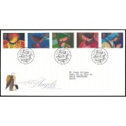 Gran Bretaña 2061/65 1998 SPD FDC Navidad Ángeles Bethlehem Sobre primer día