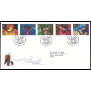 Gran Bretaña 2061/65 1998 SPD FDC Navidad Ángeles Philatelic Bureau Sobre primer día