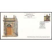 Gran Bretaña 1456 1990 Edificios de correos Sobre con matasello conmemorativo Philatelic Bureau