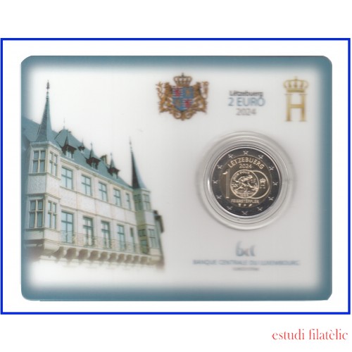 Luxemburgo 2024 Cartera Oficial Coin Card 2 € Feierstëppler