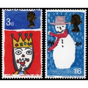 Gran Bretaña 461/62 1966 Navidad MNH