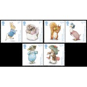 Gran Bretaña 4326/31 2016 150 Aniv. nacimiento de Beatrix Potter MNH