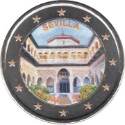 España 2024 2 € euros conmemorativos Color 2 Alcázar Sevilla