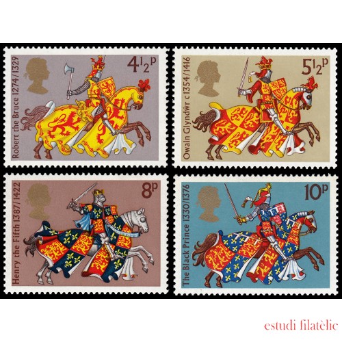 Gran Bretaña 729/32 1974 Caballero medieval MNH