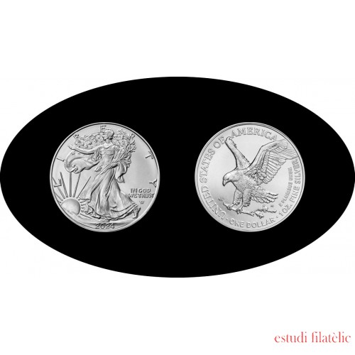 Estados Unidos United States 1 OZ onza 2020 American Silver Eagle 1$  Plata Ag