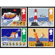 Gran Bretaña 1182/85 1985 Salvamento marino MNH